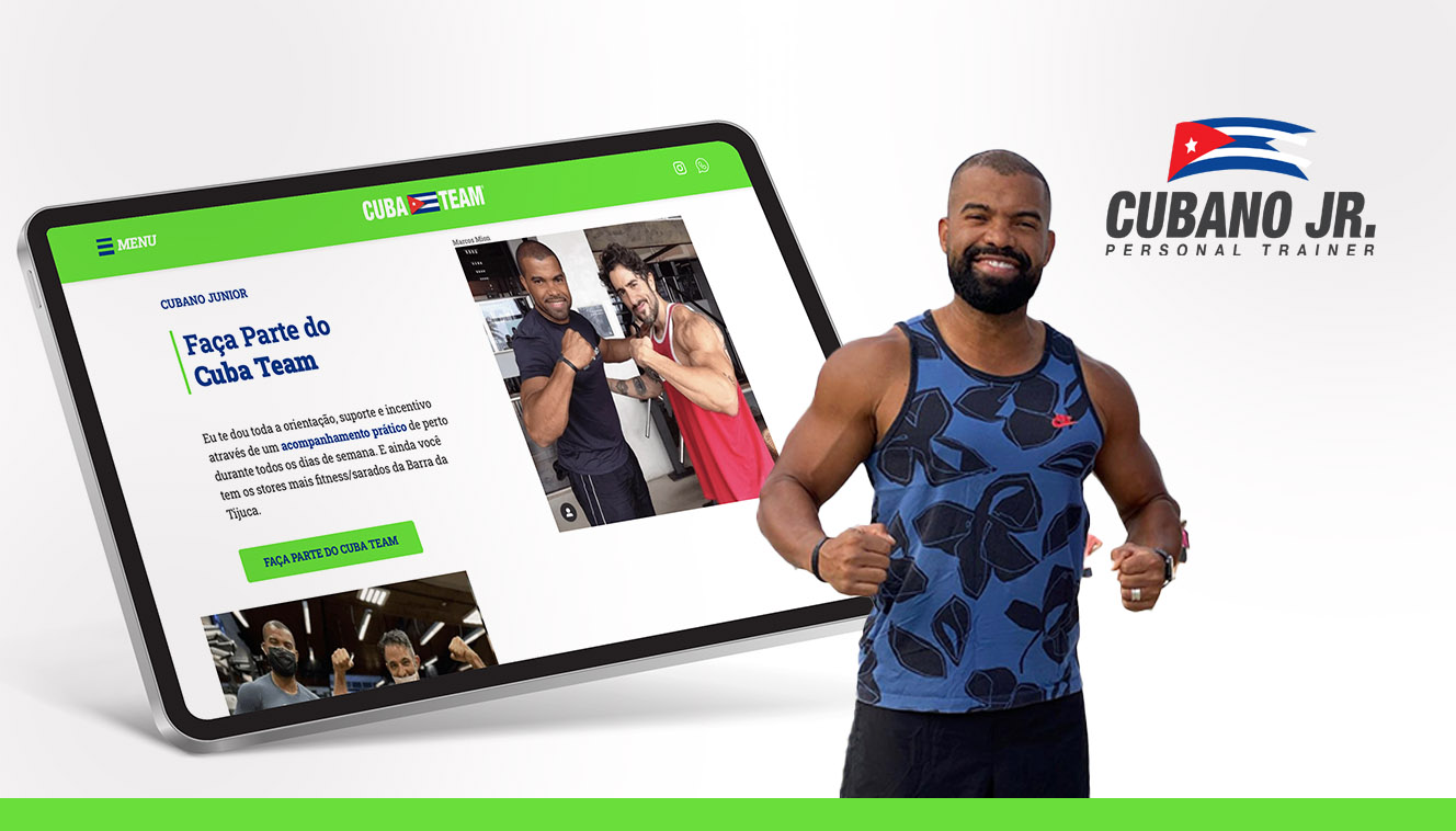 Website Cubano Junior Personal Trainer Rio de Janeiro